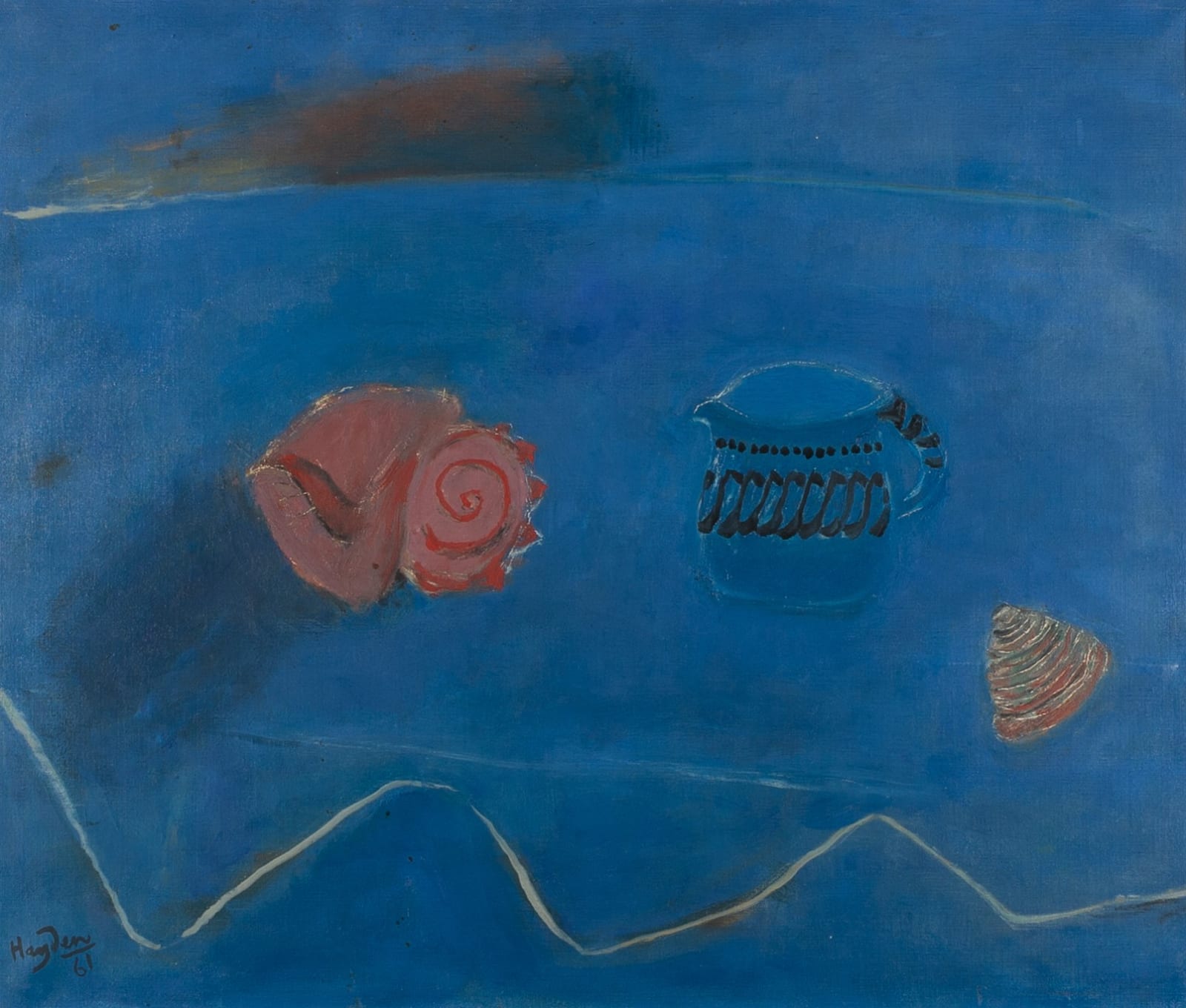 Henri Hayden, Still Life with Shells, 1961