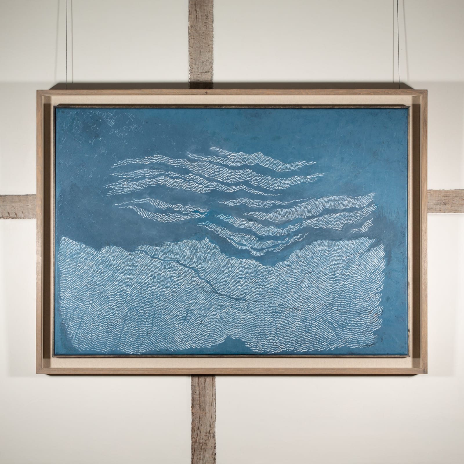 Pamela Burns, Blue and White Sea, 2025