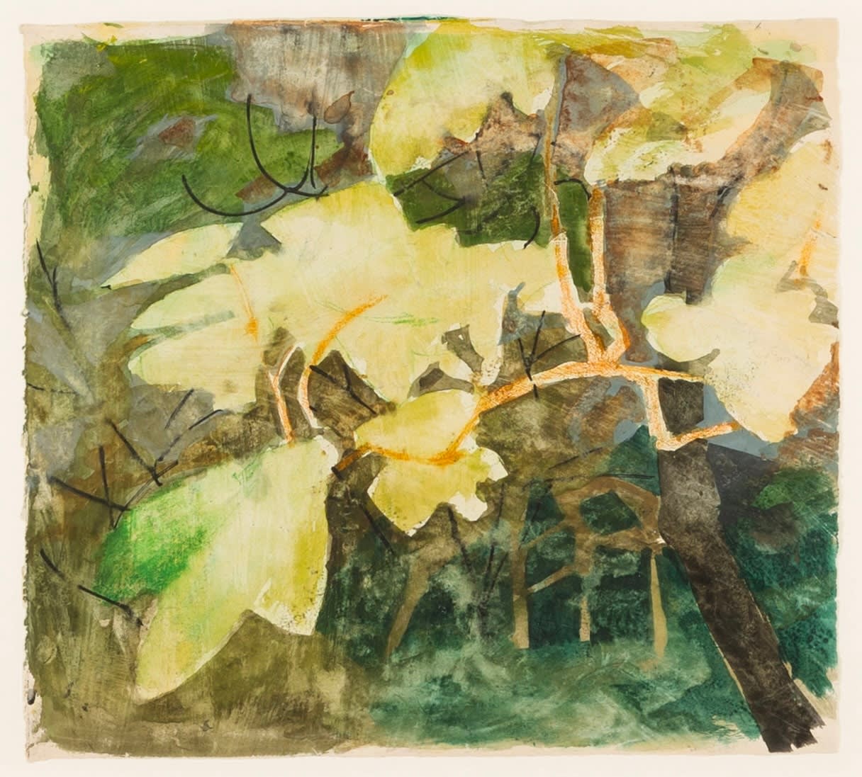 Peter Potworowski, Woodland Scene, 1956, circa