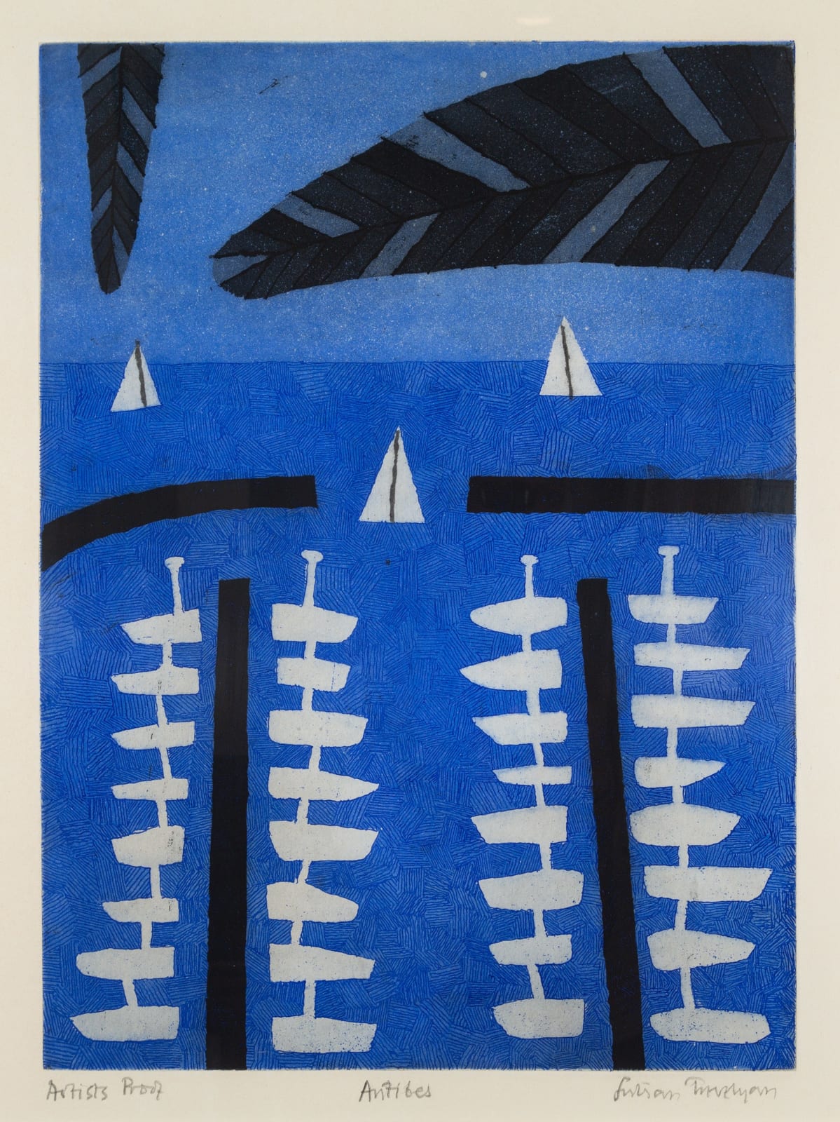 Julian Trevelyan, Antibes, France, 1974