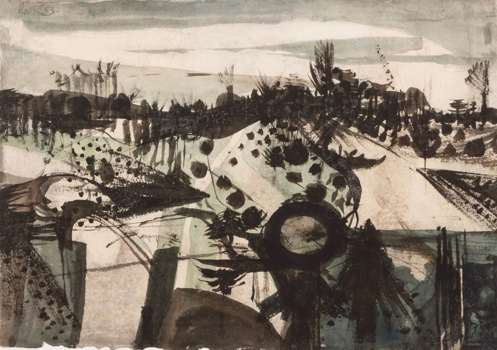 Alan Reynolds, Pastoral Landscape, 1953