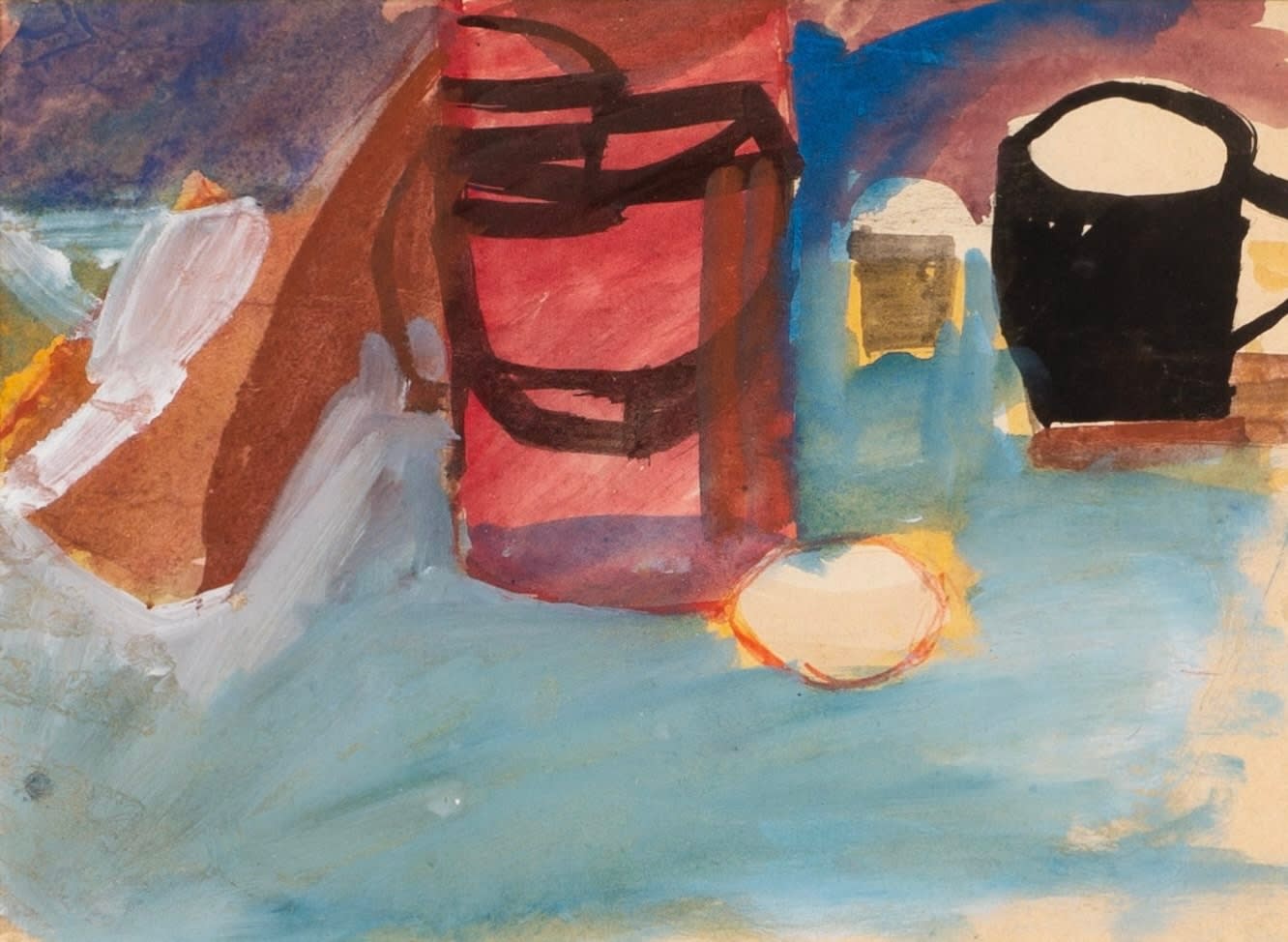 Peter Potworowski, Still Life on a Table, 1954