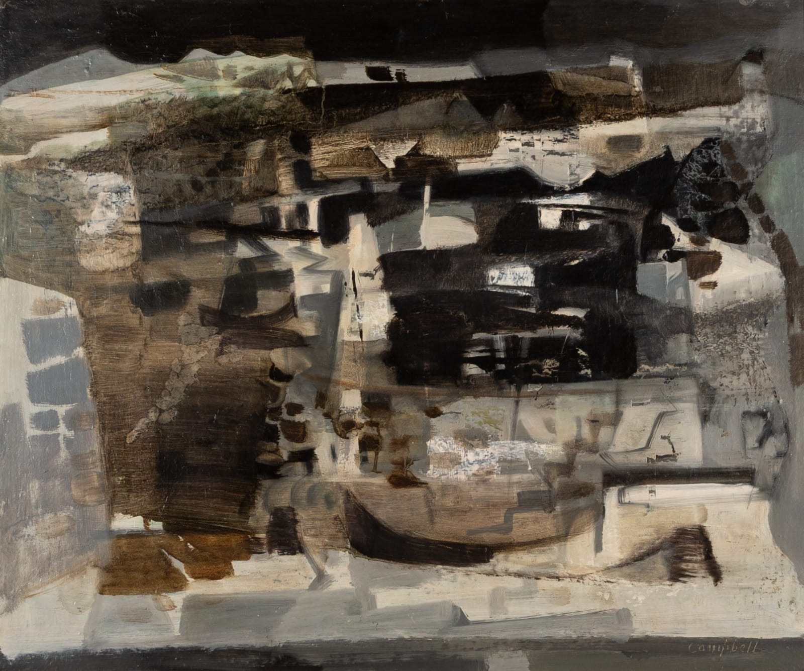 George Frederick Campbell, Deserted Fishing Village, 1959, circa