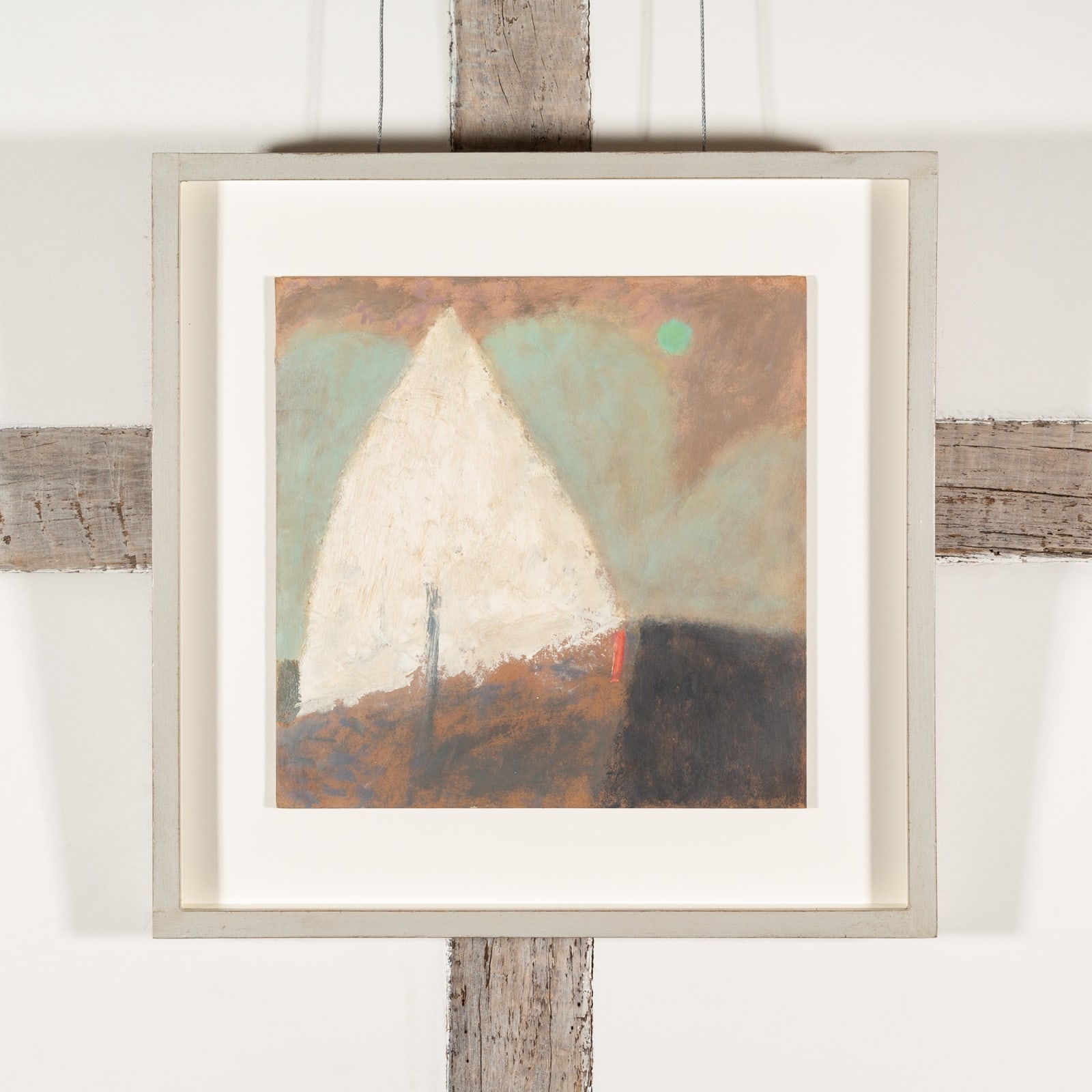 Nicholas Turner, Pale moon, Sail and Pier, 2024