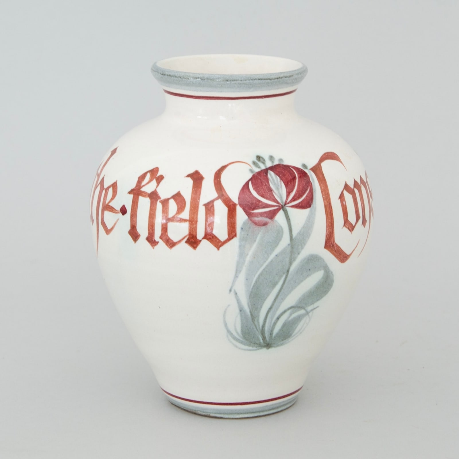 Laurence McGowan, An onion-shaped vase with inscription