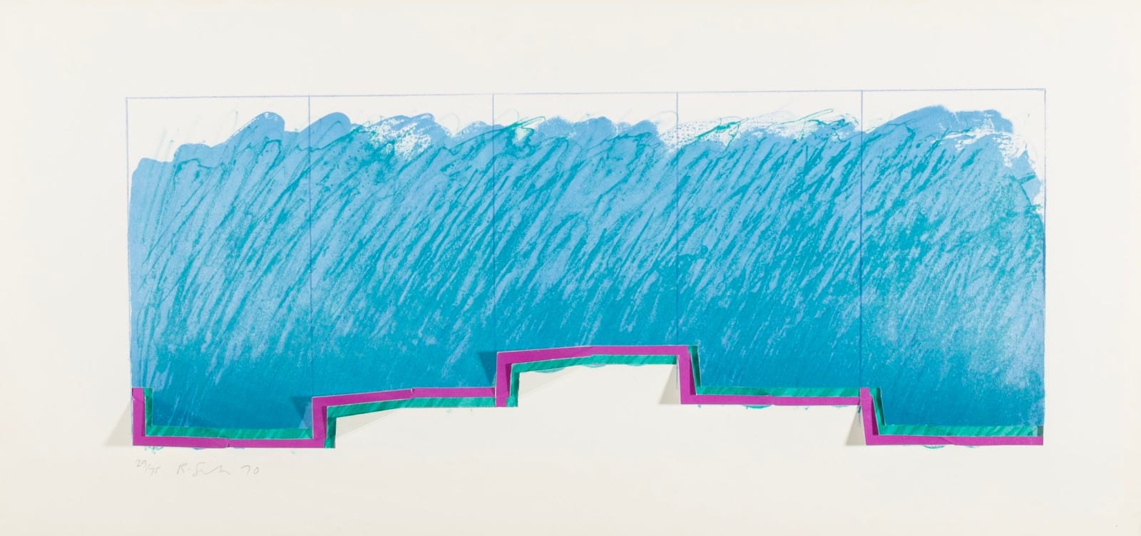 Richard Smith, Horizon VI (Blue, Purple, Green), 1970