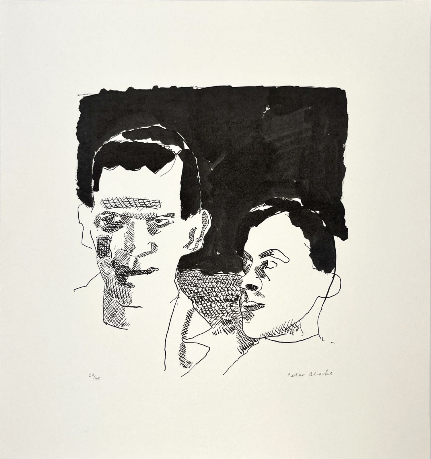 Peter Blake, Study for a Poster for Frankenstein