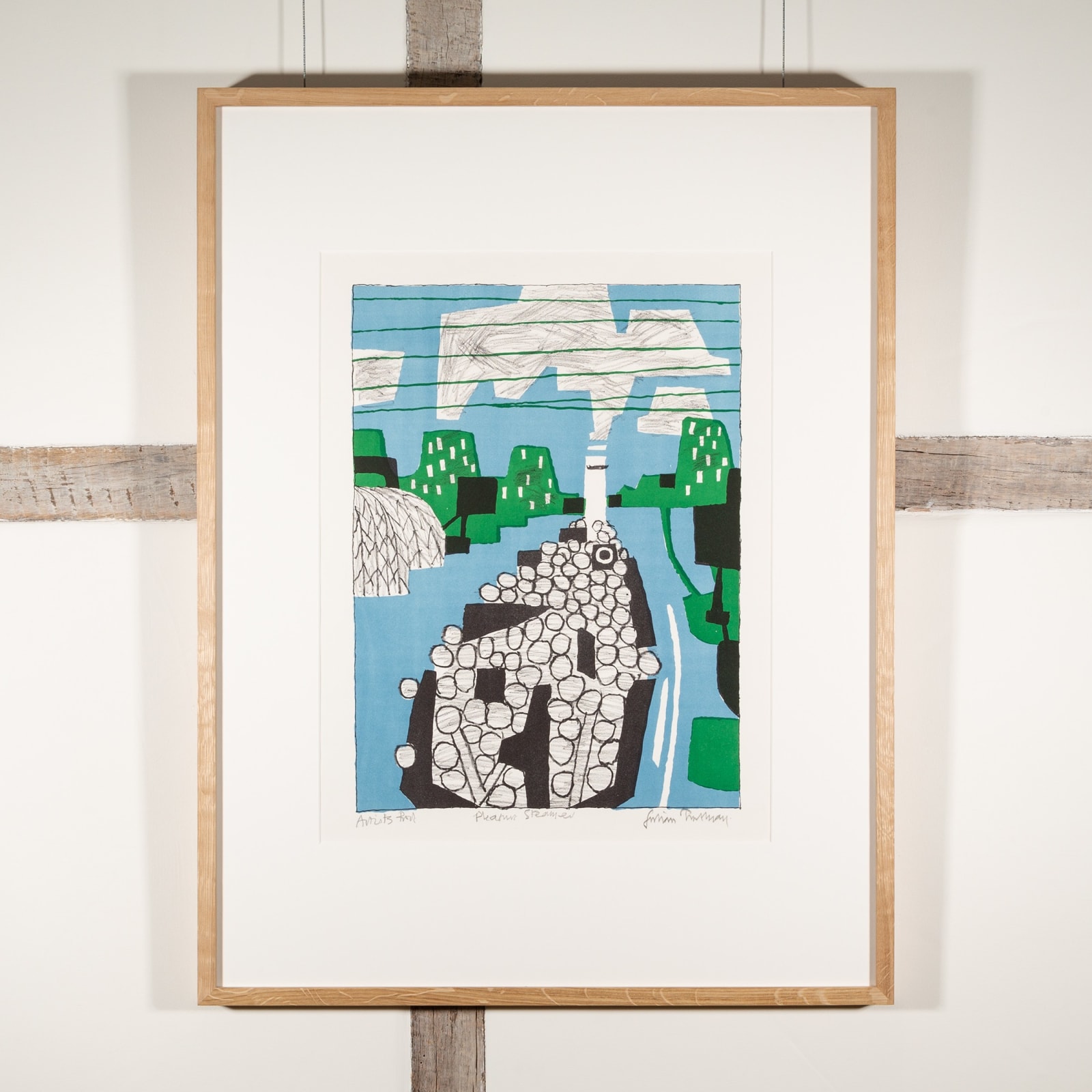 Julian Trevelyan, Pleasure Steamer (Thames Boat), 1968