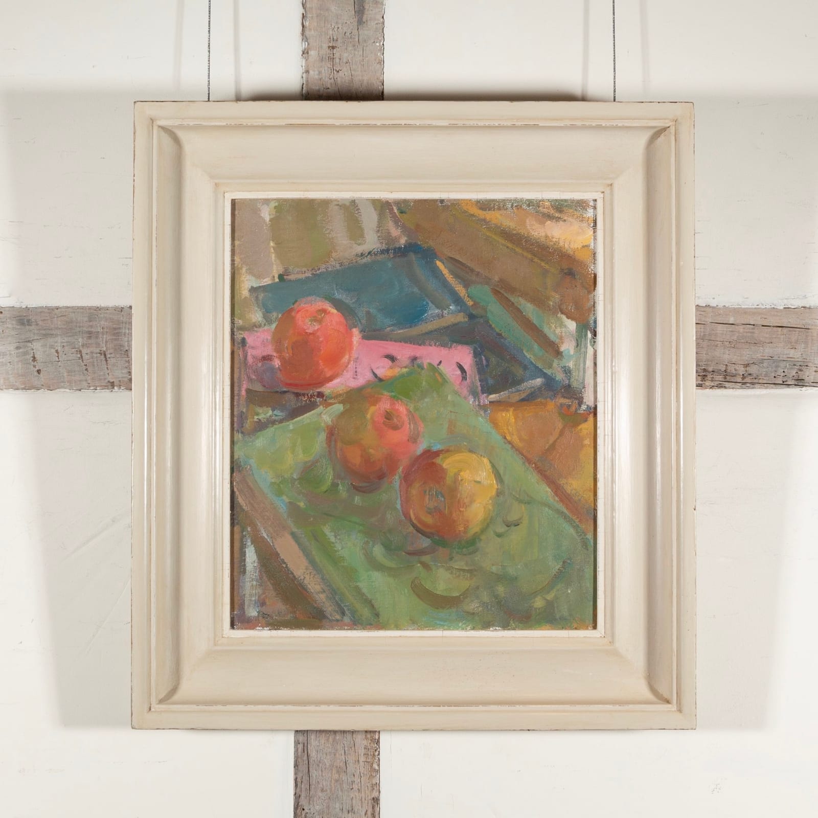 Martin Yeoman, Still life, Apples and Books, 2023