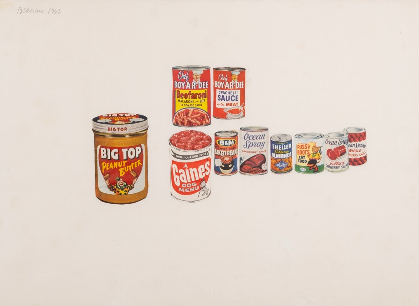 Mark Lancaster, Peanut Butter & Tin Cans, 1962