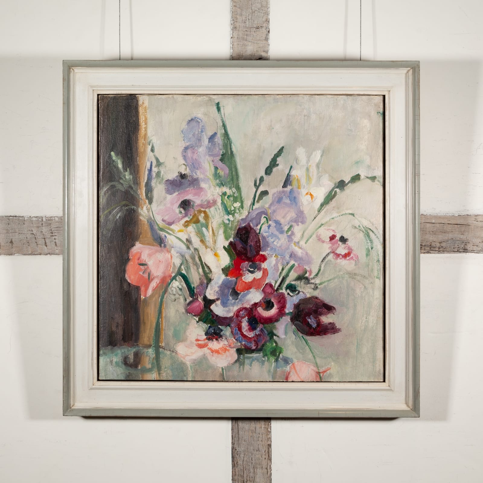 Mildred Bendall, Iris, anémones et coquelicots, 1932, circa