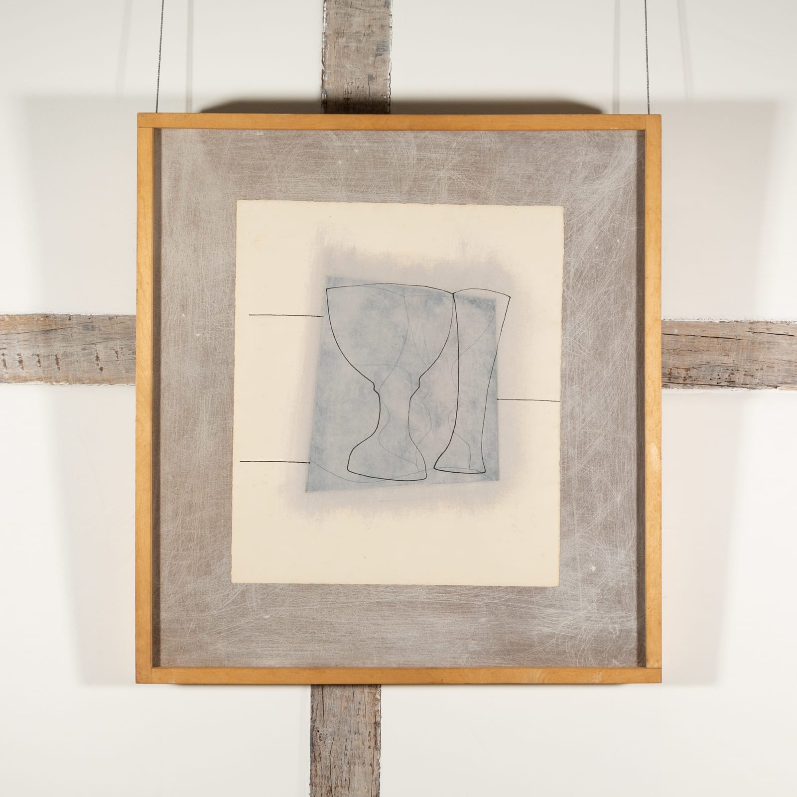 Ben Nicholson, Goblet & Glass, 1970