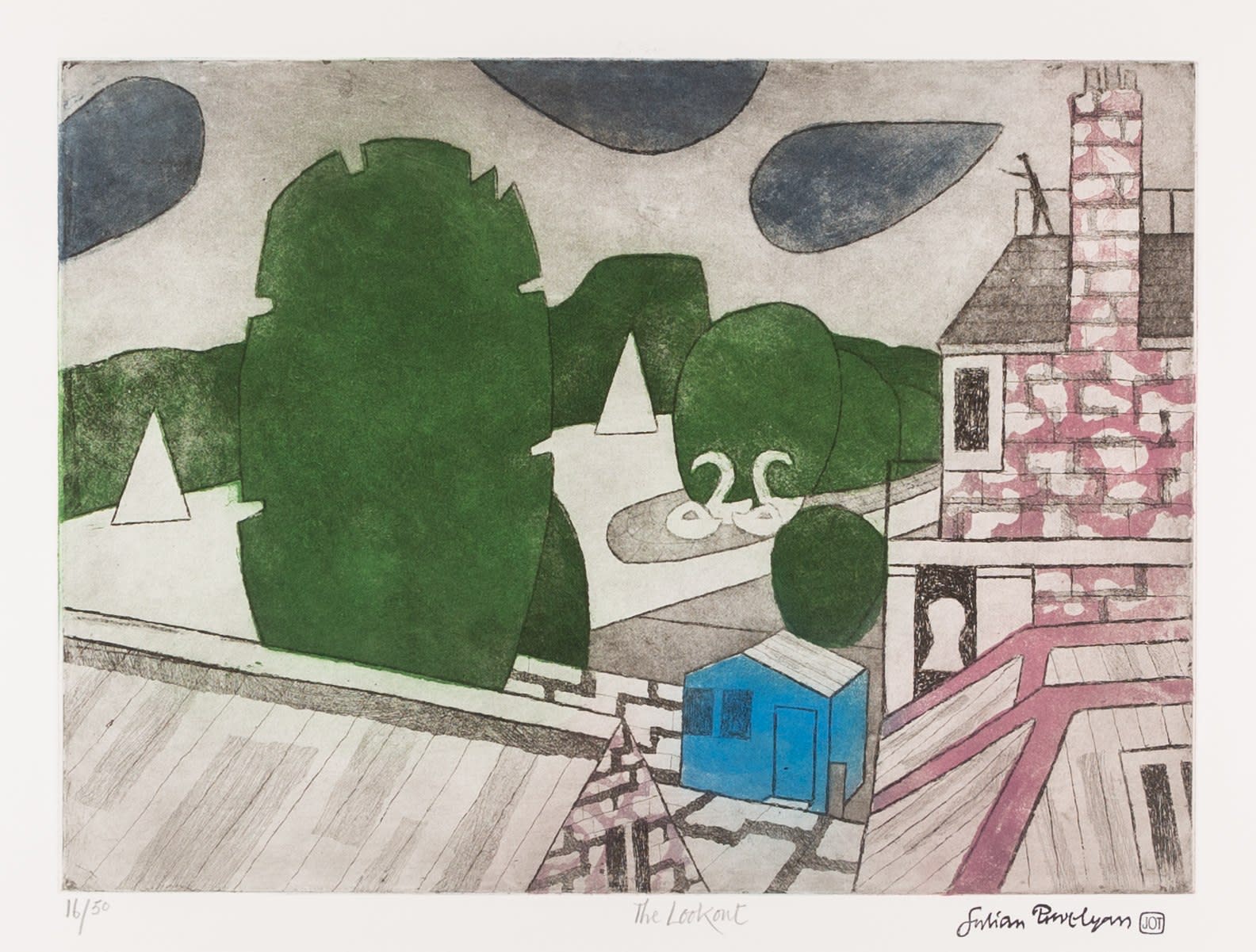 Julian Trevelyan, The Lookout, 1984