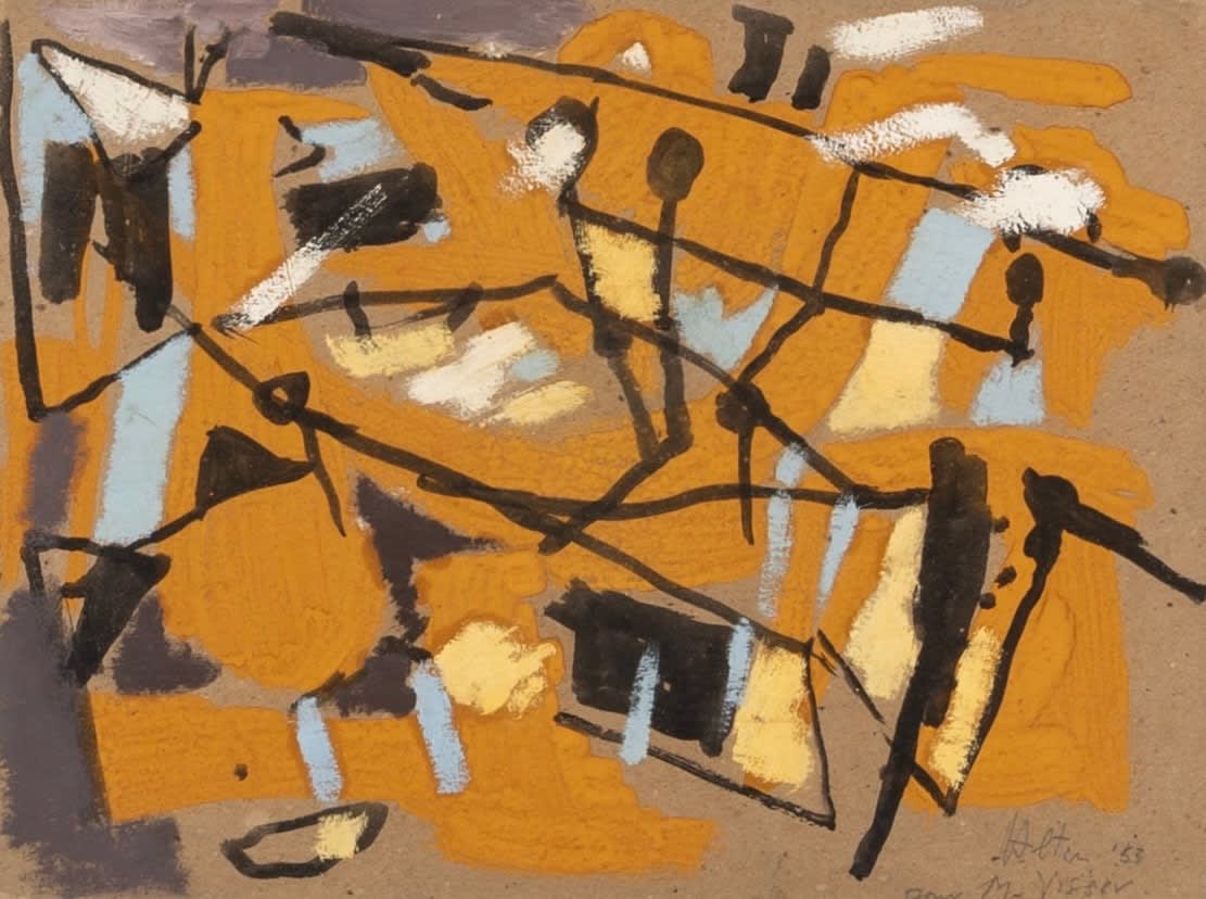 Roger Hilton, Dear M. Visser, 1953