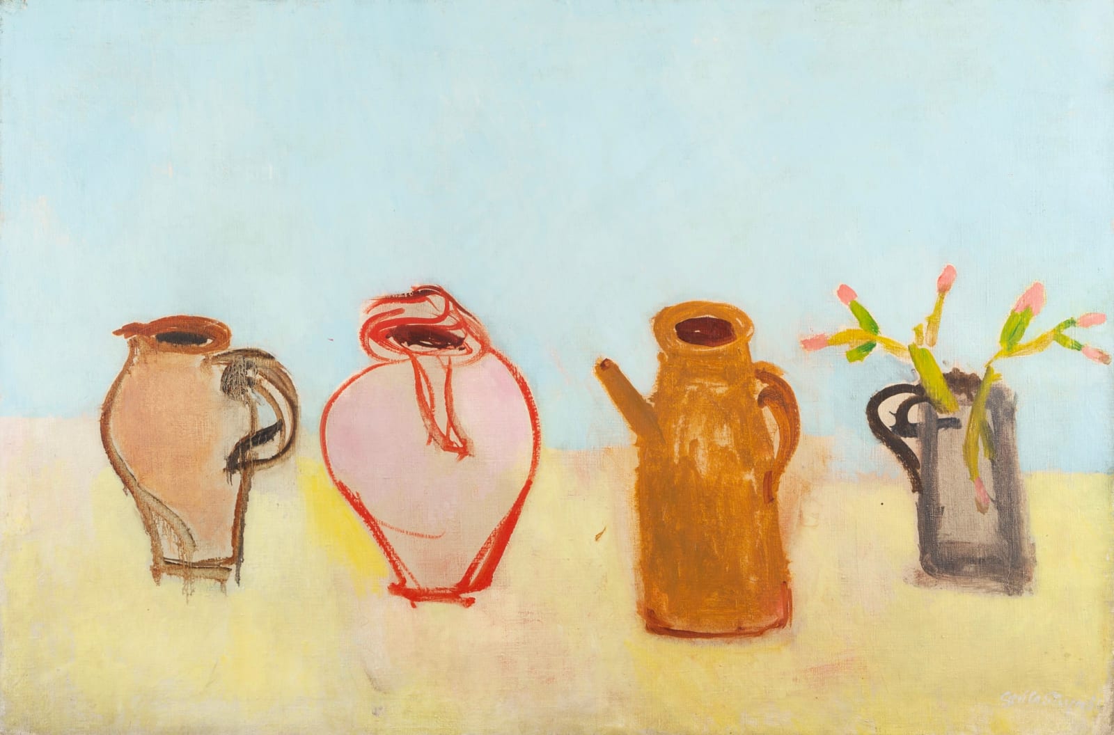 Stella Steyn, Still Life with Jugs, 1951