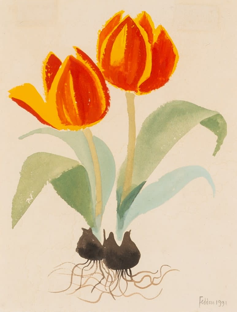 Mary Fedden, Tulips, 1991