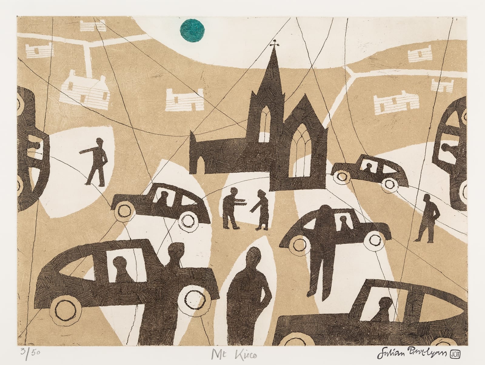 Julian Trevelyan, Mount Kisco, New York, from the America Series, 1982