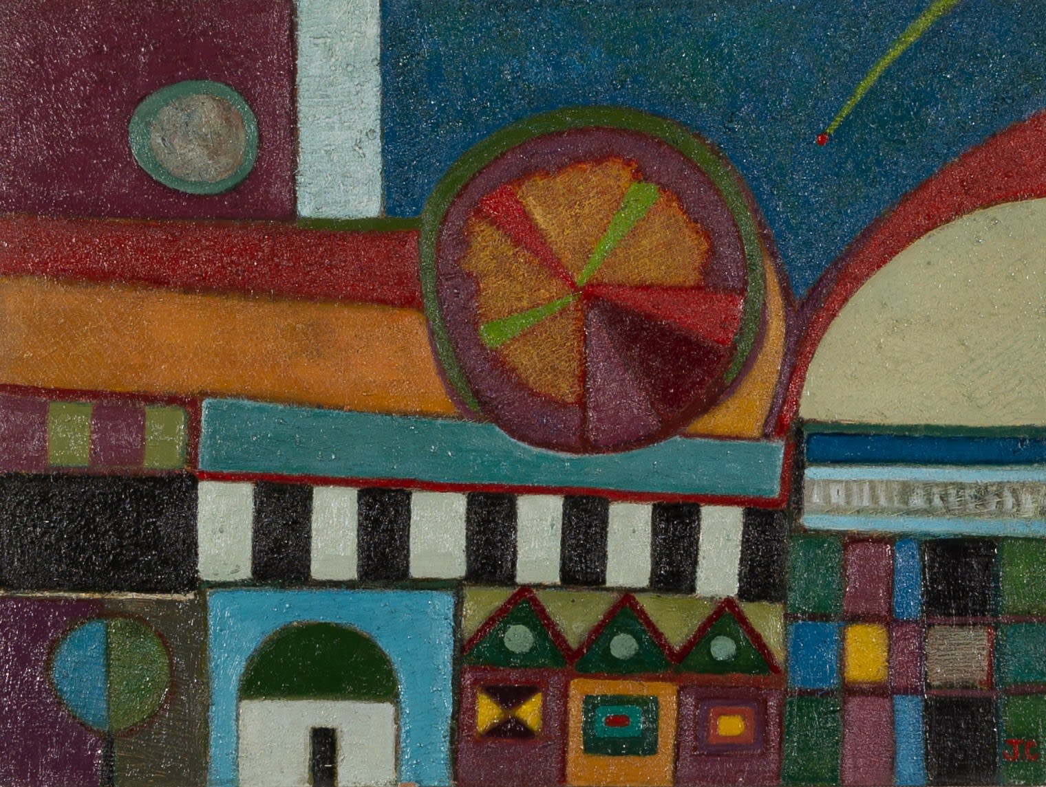 John Christopherson, Byzantium at Night with Shooting Star, 1989-1993