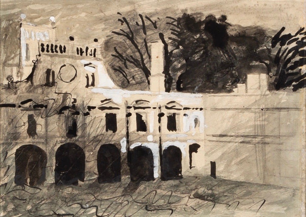 John Piper, Kirby Hall, Northamptonshire, 1940-1942 circa