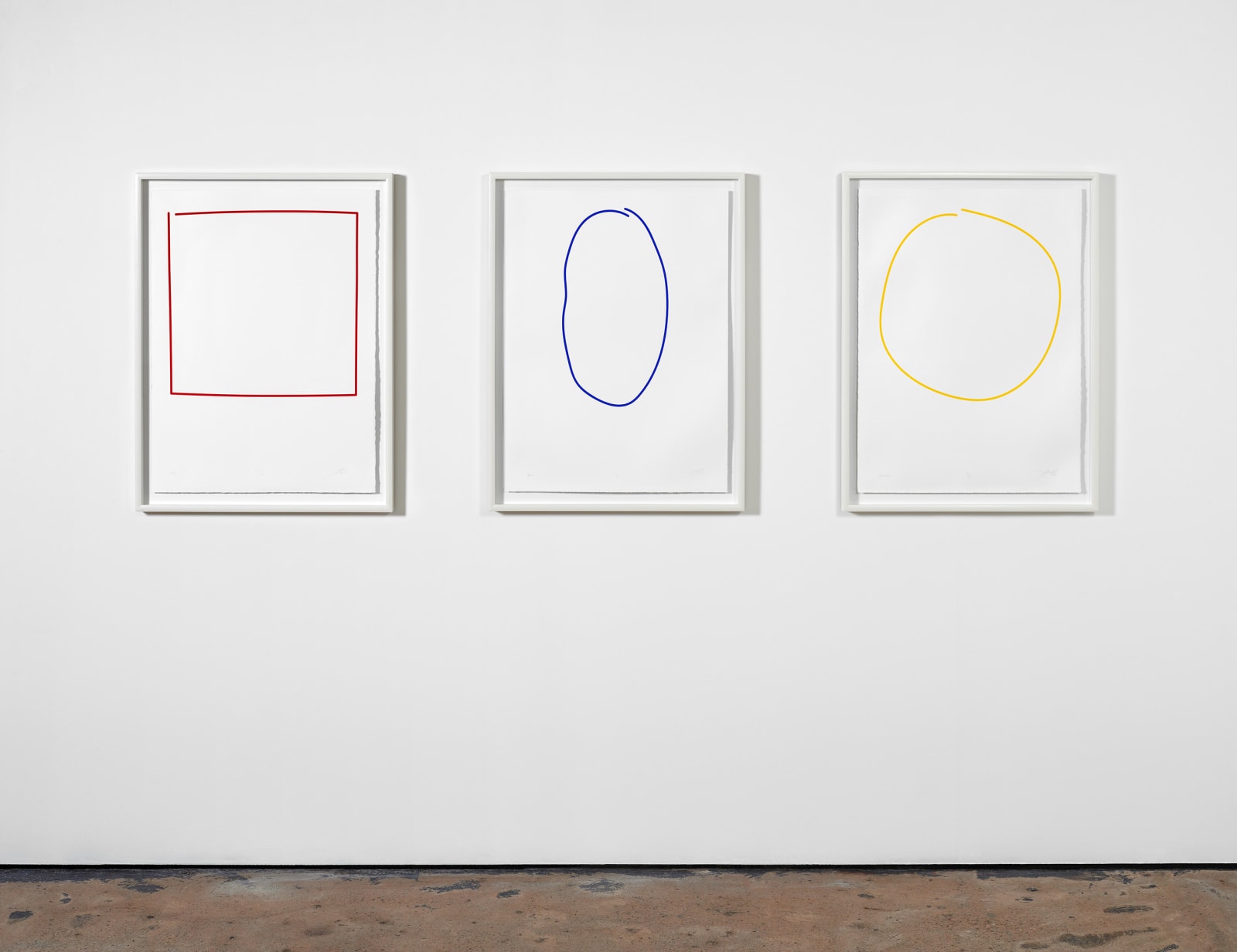 Red Blue and Yellow - Triptych, 2019