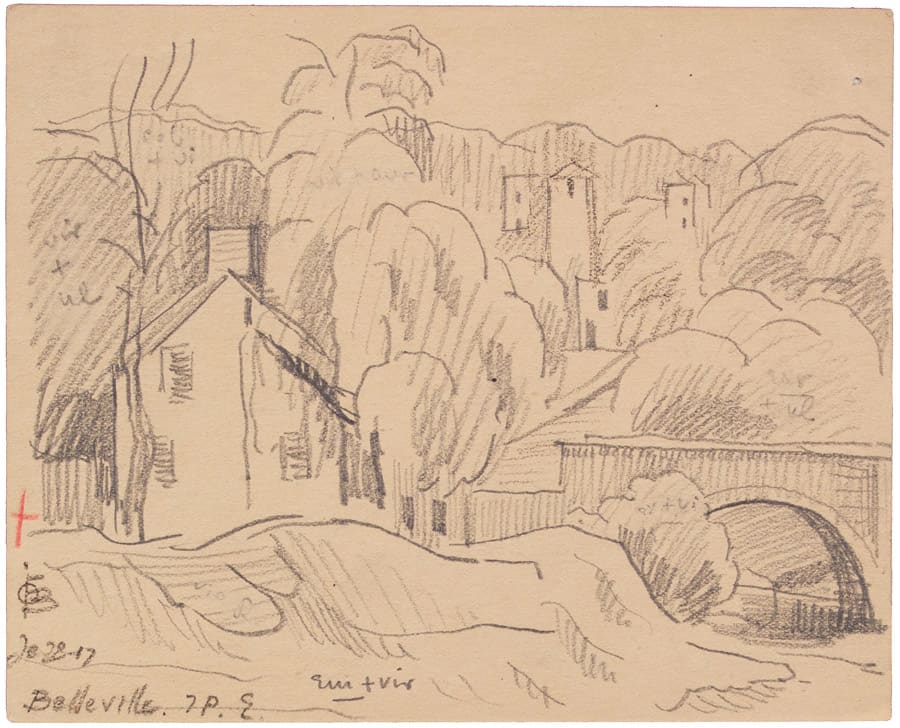 Oscar Florianus Bluemner, BELLEVILLE, 1917