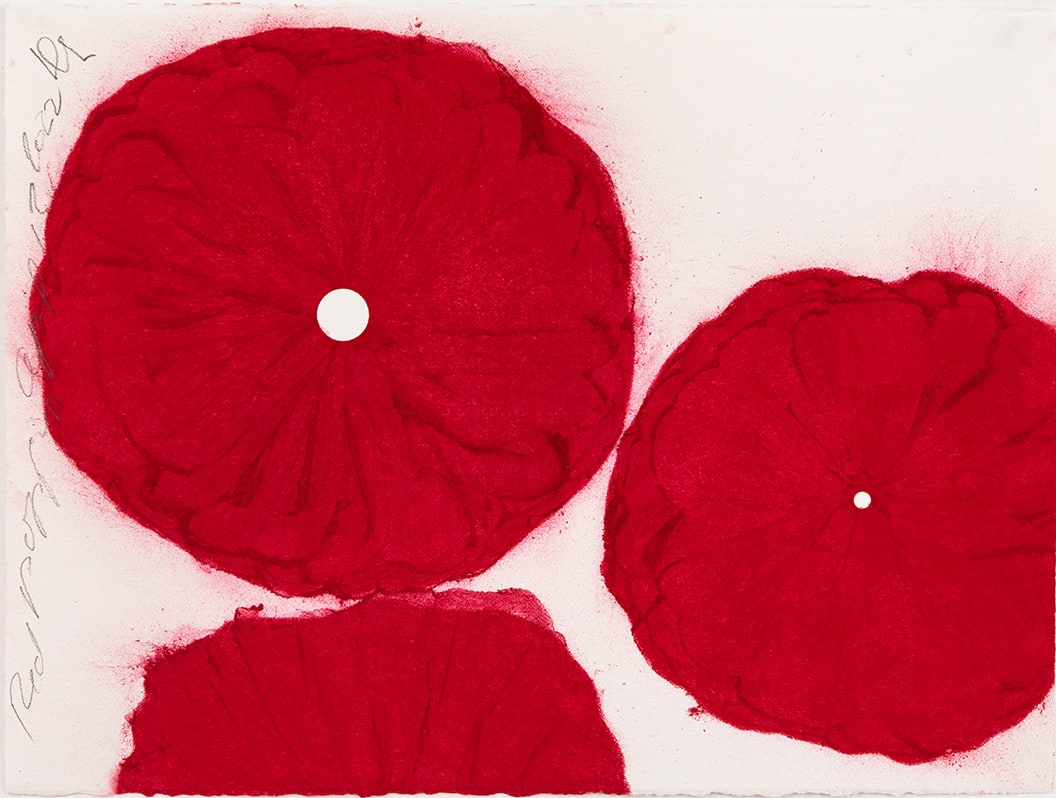 Donald Sultan, RED POPPIES APRIL 12 2022, 2022
