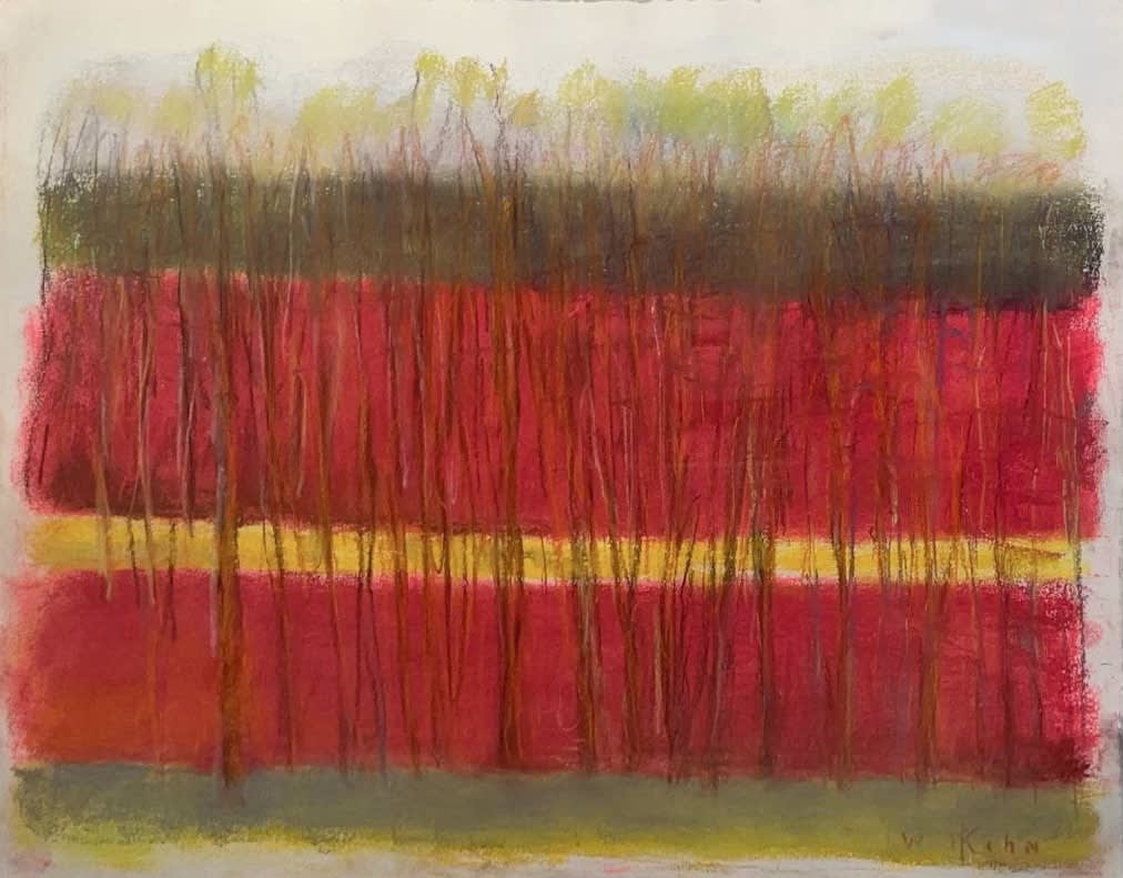 Wolf Kahn, YELLOW STRIPE (LARGE VERSION), 2010
