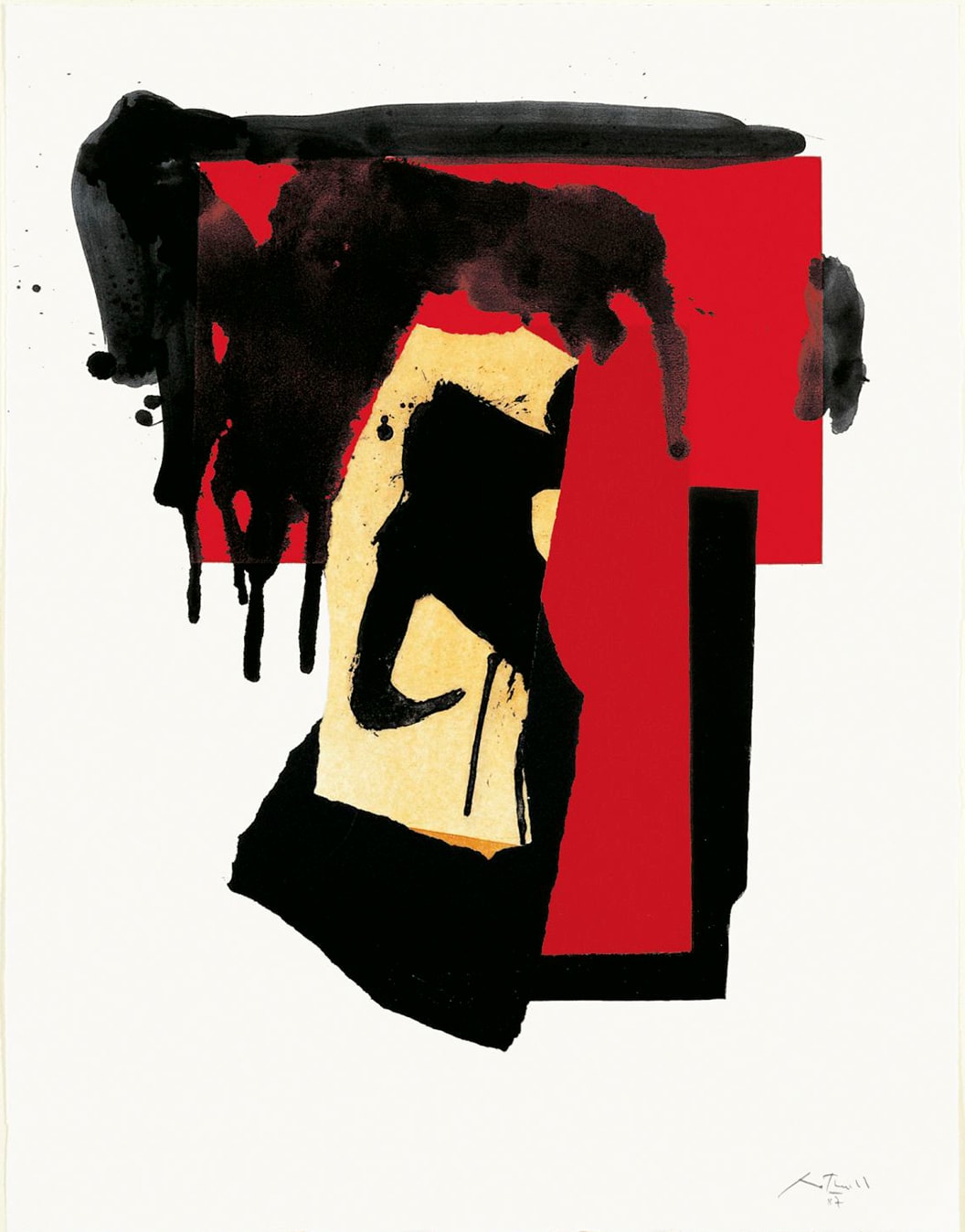 Robert Motherwell, RED AND BLACK NO. 4, THE, 1987-88