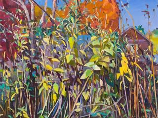 Charles Basham, SUNFLOWERS, END OF SEASON, 2016