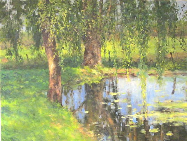 Thomas McNickle, WILLOW POND-SPRING LIGHT, 2020