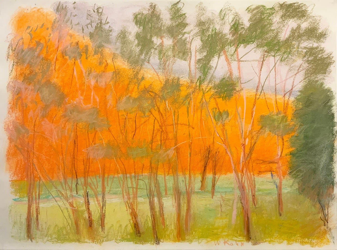 Wolf Kahn, ORANGE WEDGE, 1997