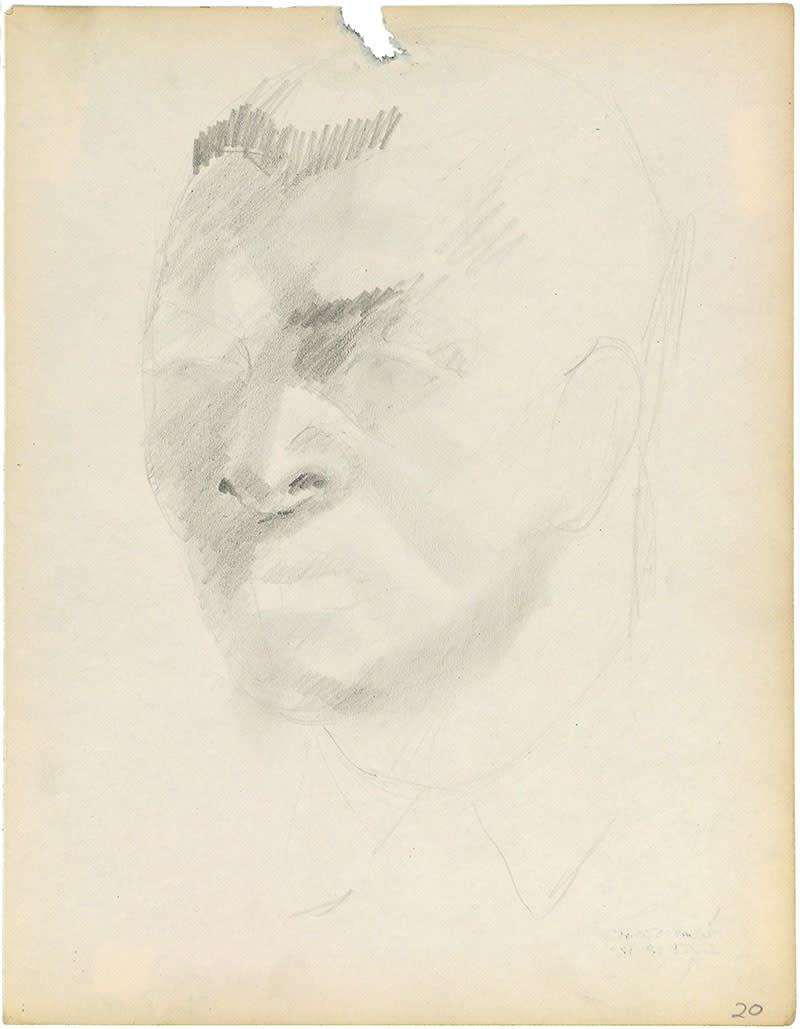 Charles White, HEAD OF A MAN, 1935-38
