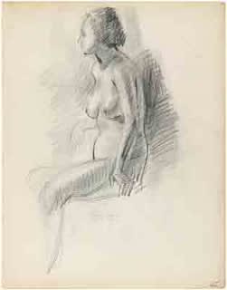 Charles White, SEATED NUDE, 1935-38