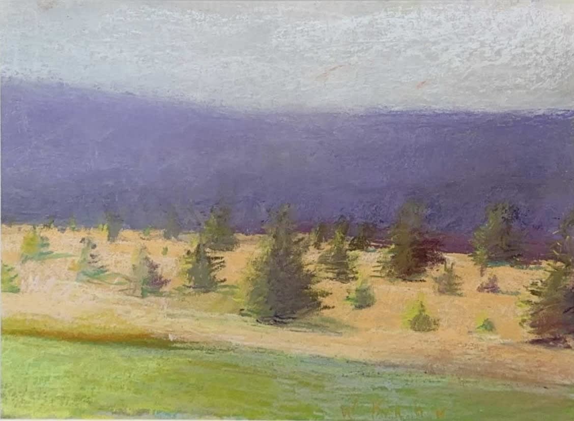 Wolf Kahn, THURBER'S XMAS TREE PLANTATION, 1994