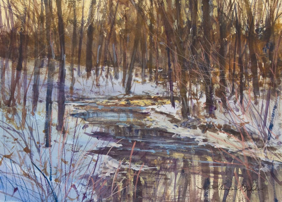 Thomas McNickle, WINTER CREEK-EVENING TONES (PISGAH NATIONAL FOREST), 2016