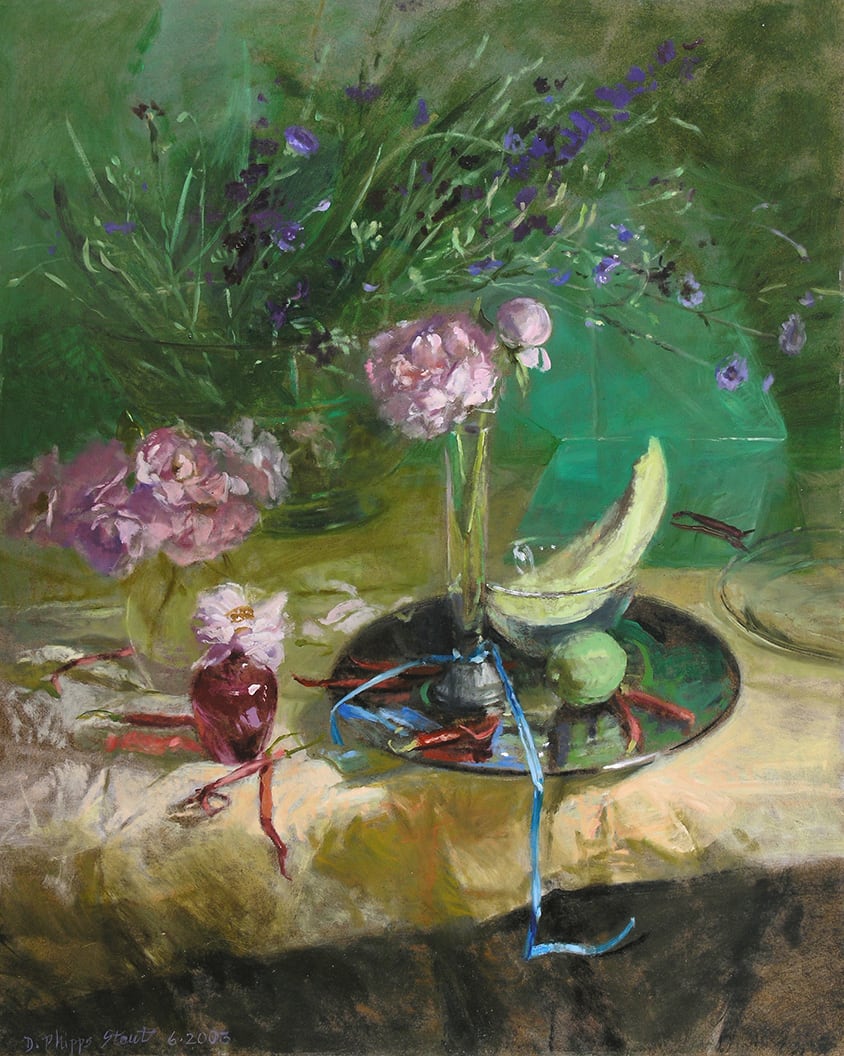 Donna Phipps Stout, GREEN MIRROR, 2003