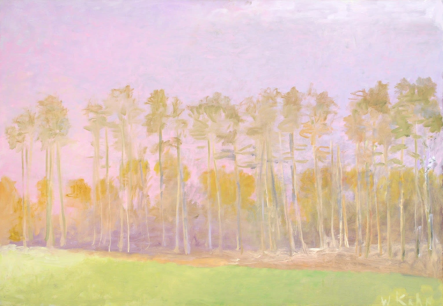 Wolf Kahn, LINE OF SOUTHERN PINES I, 2006