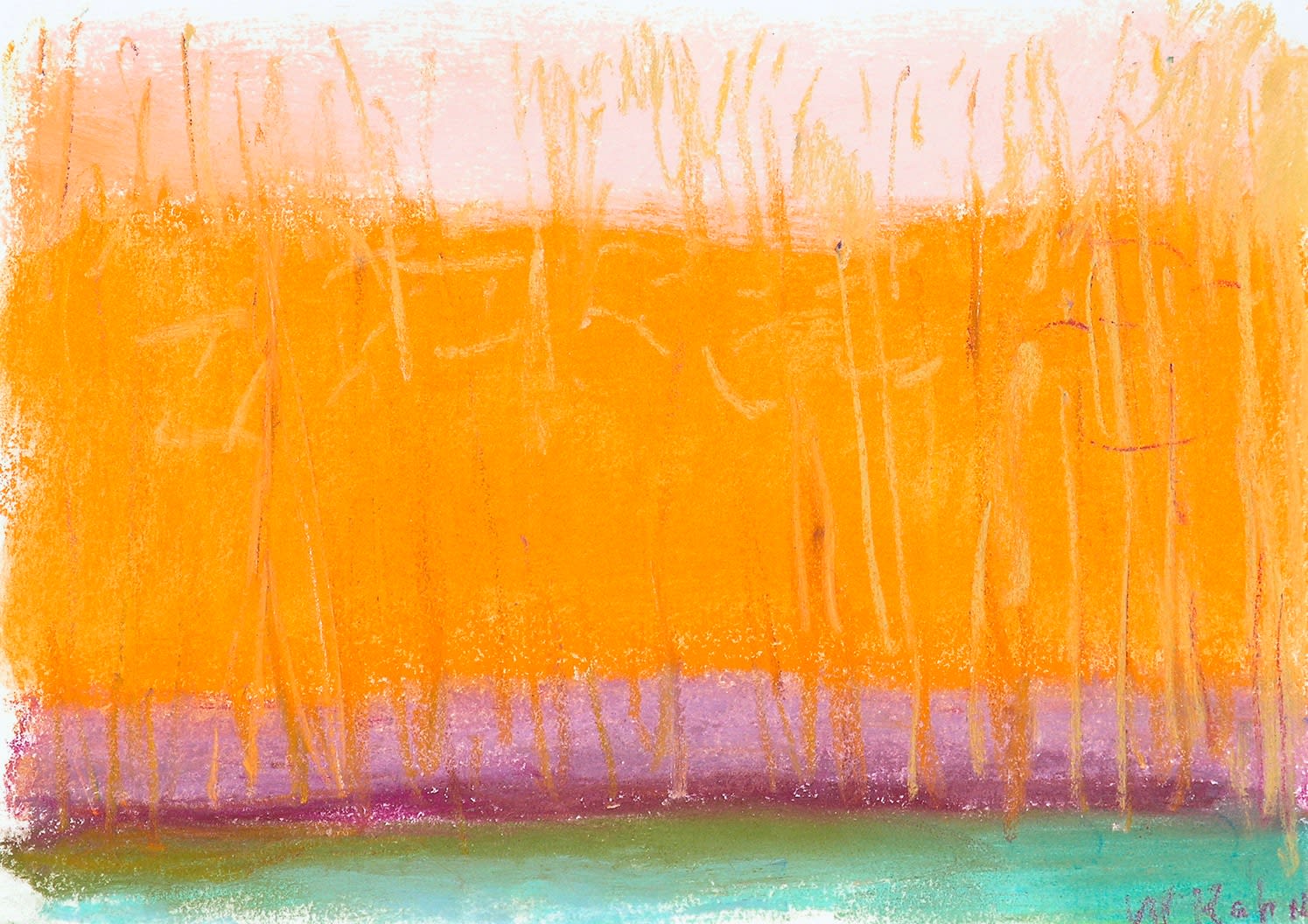Wolf Kahn, WINDBREAK II, 2000