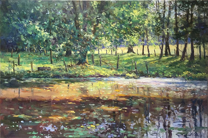 Thomas McNickle, POND IN SUNLIGHT, 2015