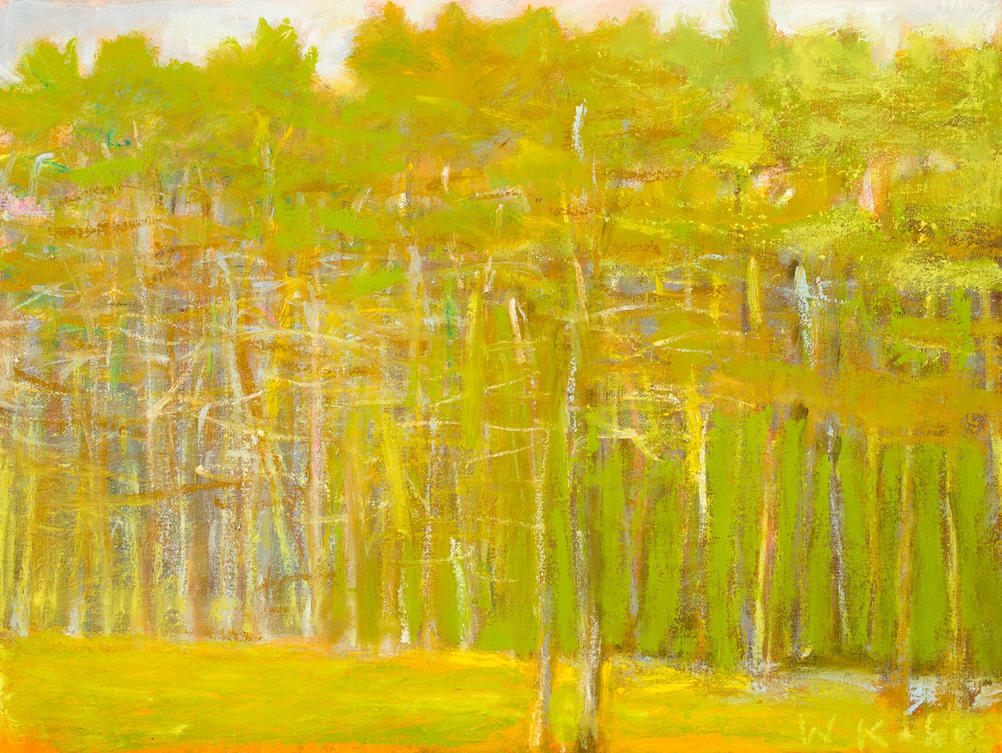 Wolf Kahn, GREEN WOODS, 2009