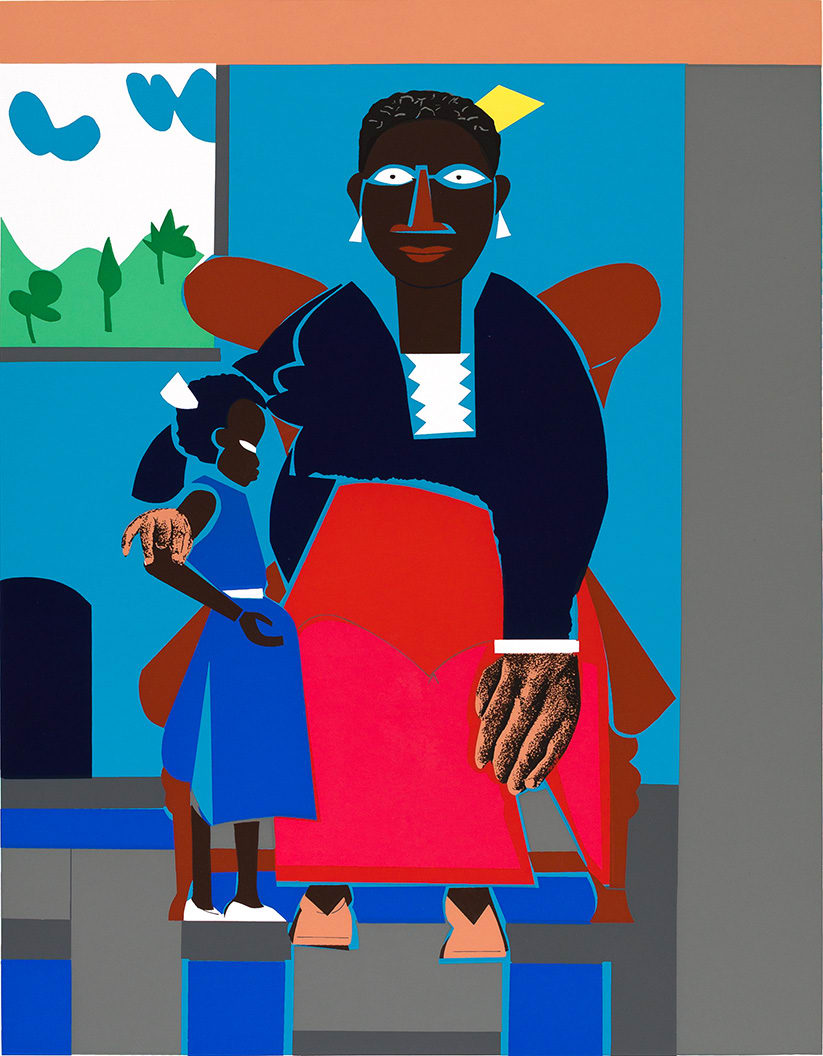 Romare Bearden, FAMILY (MOTHER AND CHILD), 1980