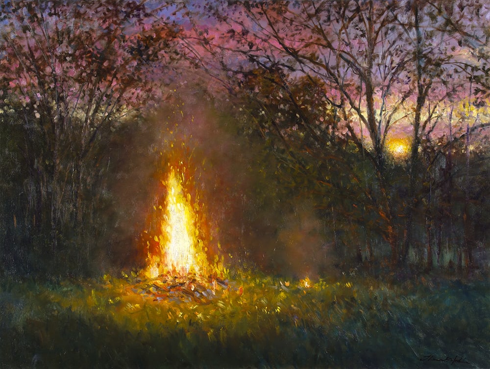 Thomas McNickle, FIRE AT SUNSET, 2011
