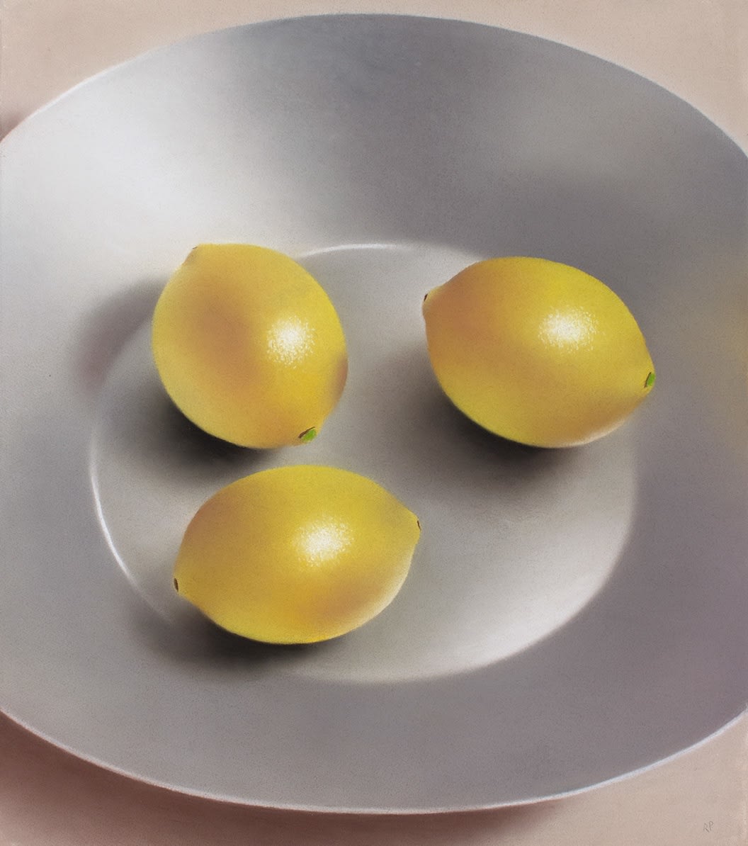 Robert Peterson, THREE LEMONS IN METAL BOWL, 2006