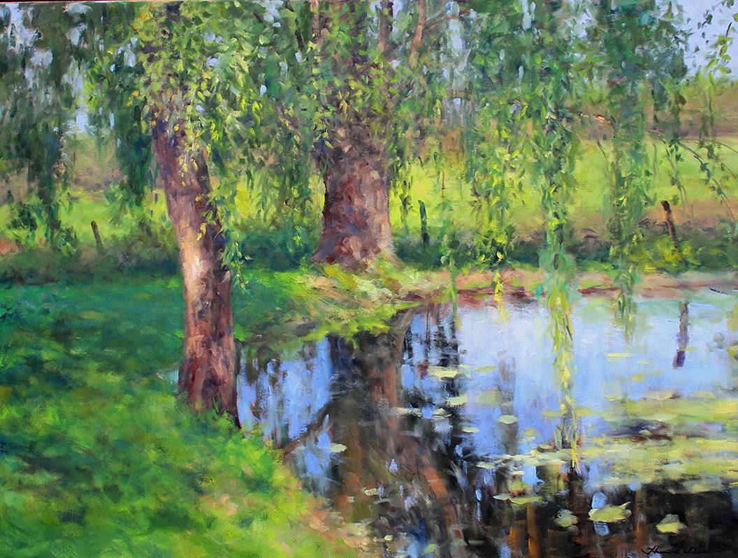Thomas McNickle, WILLOW POND-SPRING LIGHT, 2020