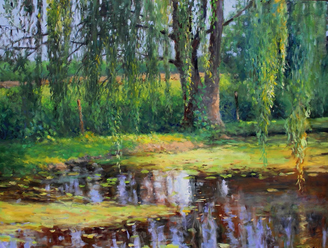 Thomas McNickle, WILLOW POND-MIDSUMMER, 2020