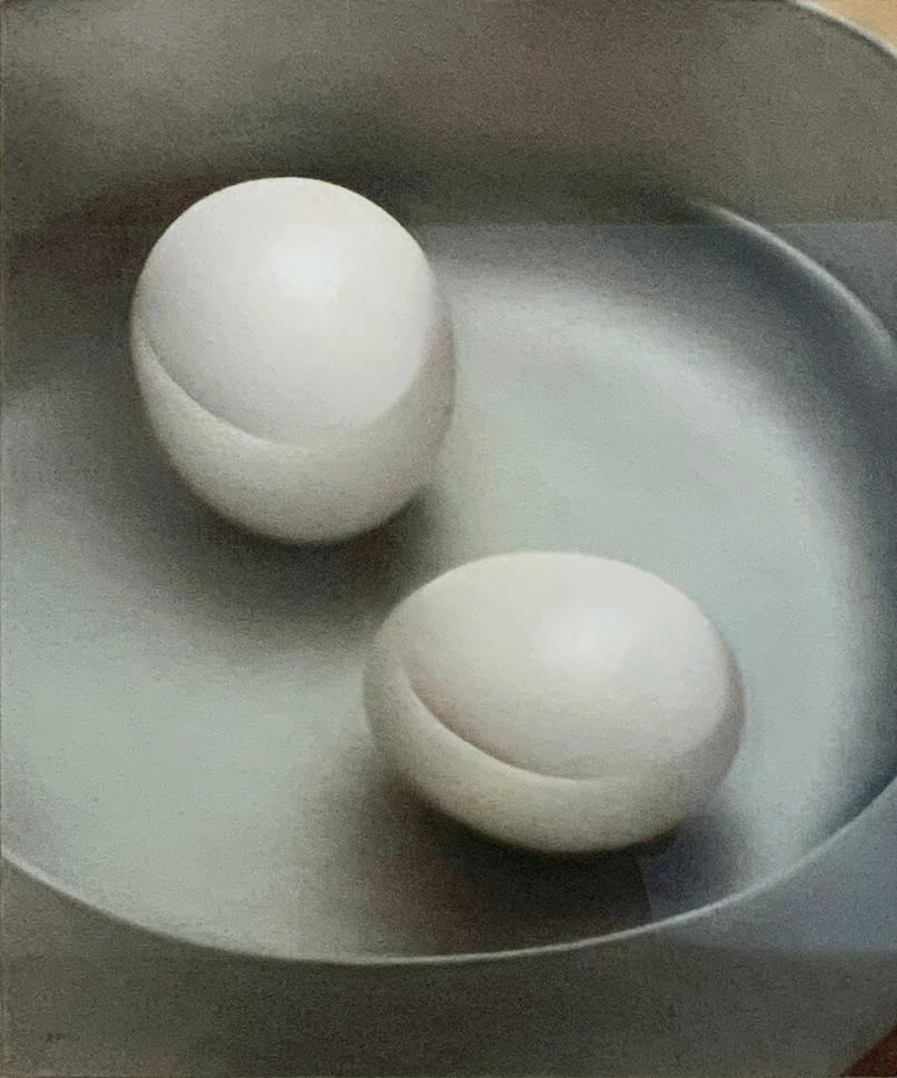Robert Peterson, TWO EGGS FLOATING, 1999