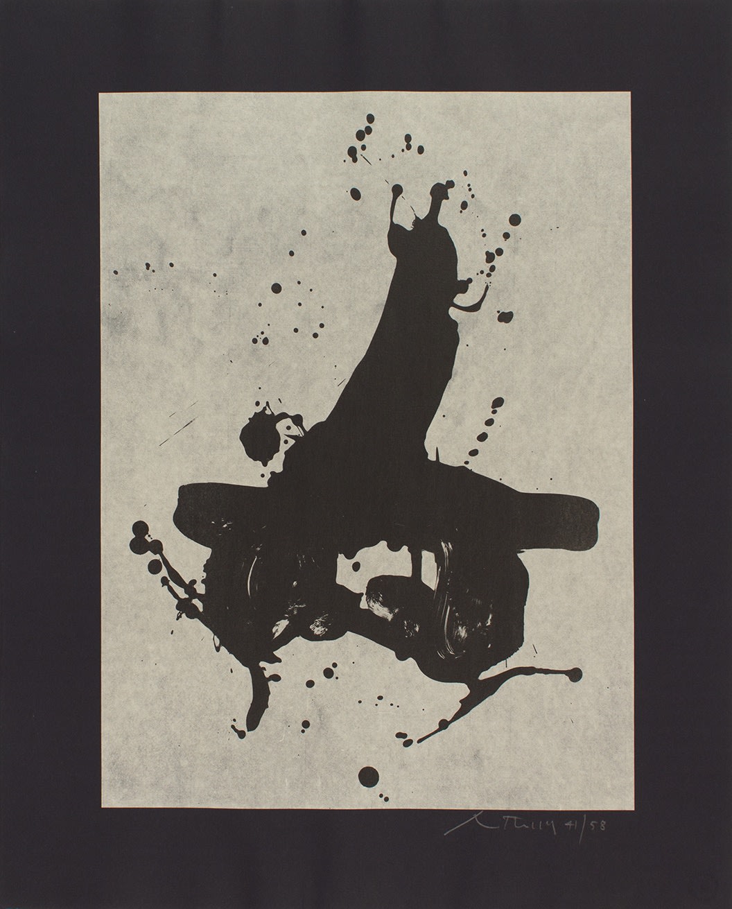 Robert Motherwell, BLACK ON BLACK, 1978