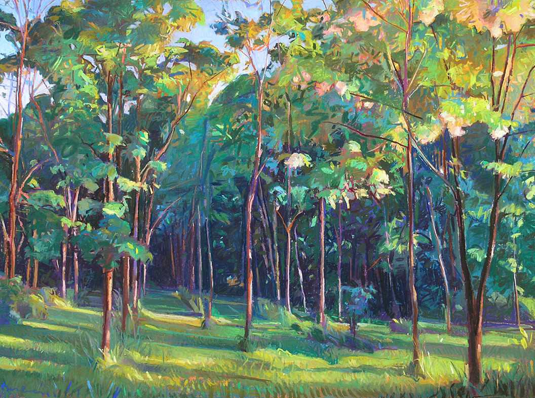 Charles Basham, LOCUSTS IN EVENING LIGHT, 2005