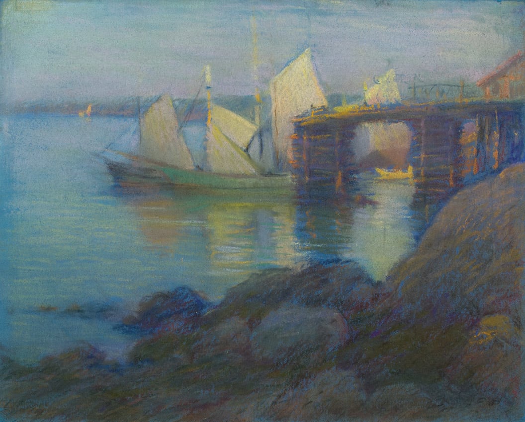 William Partridge Burpee, Study for THE DOCK AT CRIEHAVEN, c. 1905