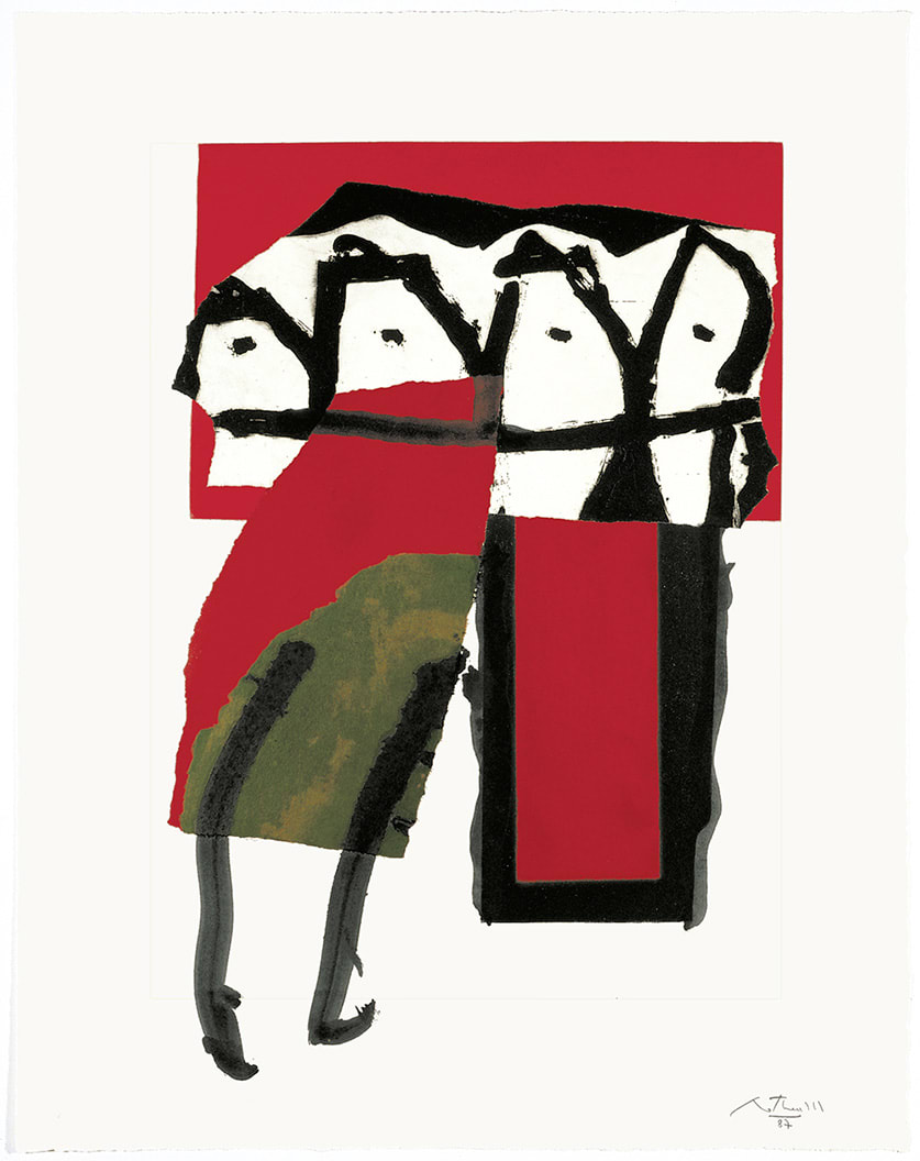 Robert Motherwell, RED AND BLACK NO. 8, THE, 1987-88